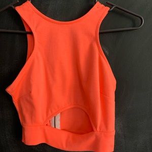 Coral crop top